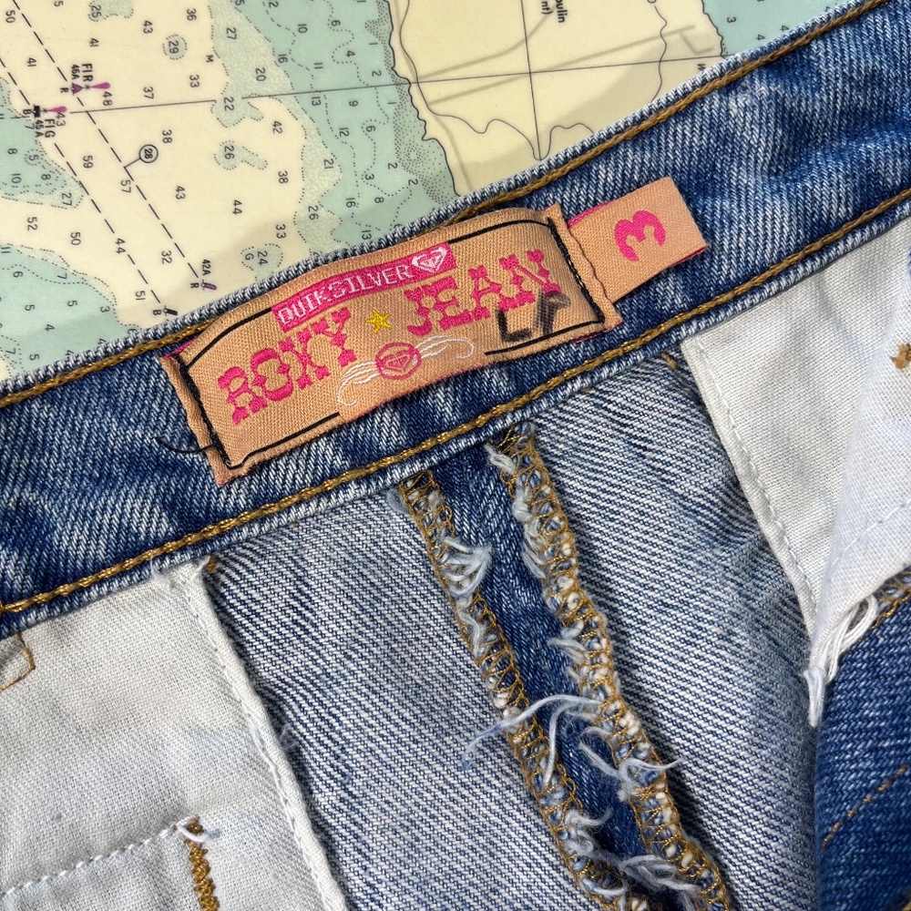 Vintage Roxy Jean / Quiksilver Denim Skirt - Picture 6 of 7